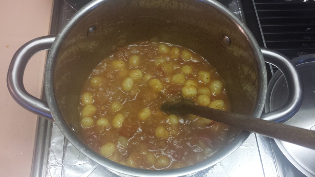 Stir and let it sit at low heat for a few minutes